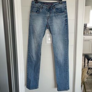 Jade Blue | Men’s Straight Leg Jeans Size 34 Narrow